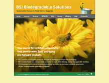 Tablet Screenshot of biodegradablesolutions.com